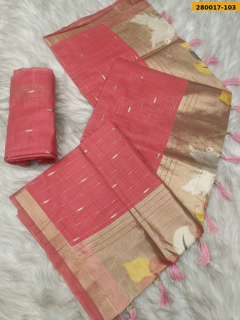 Khusboo Fancy Muga Cotton Saree