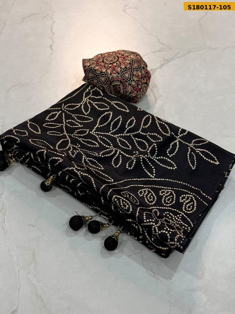 Fancy Crepe Gajji Silk Saree