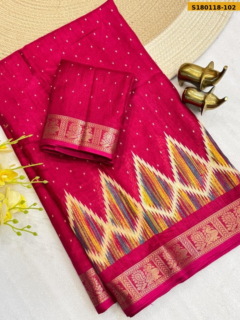 Fancy Tussar Silk Saree