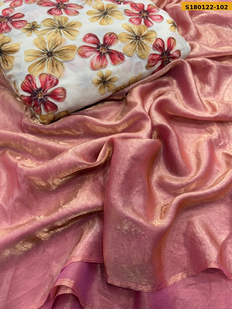 Fancy Space Satin Silk Sarees