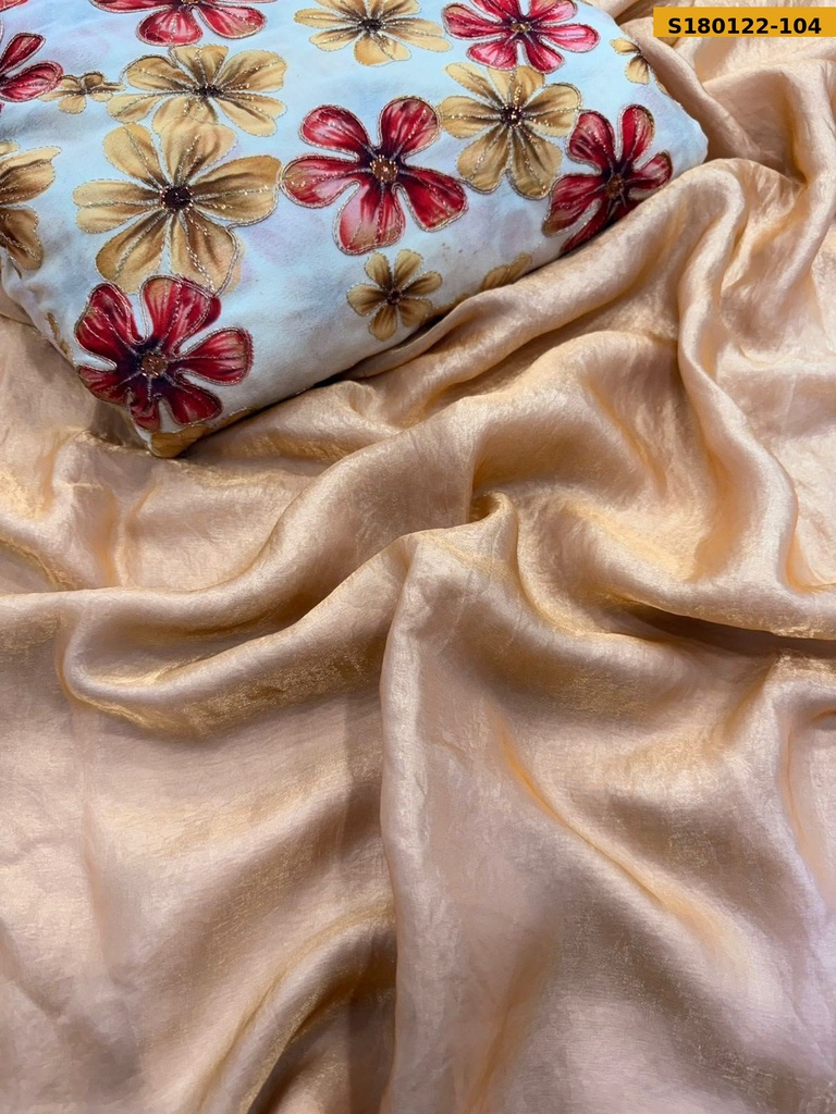Fancy Space Satin Silk Sarees
