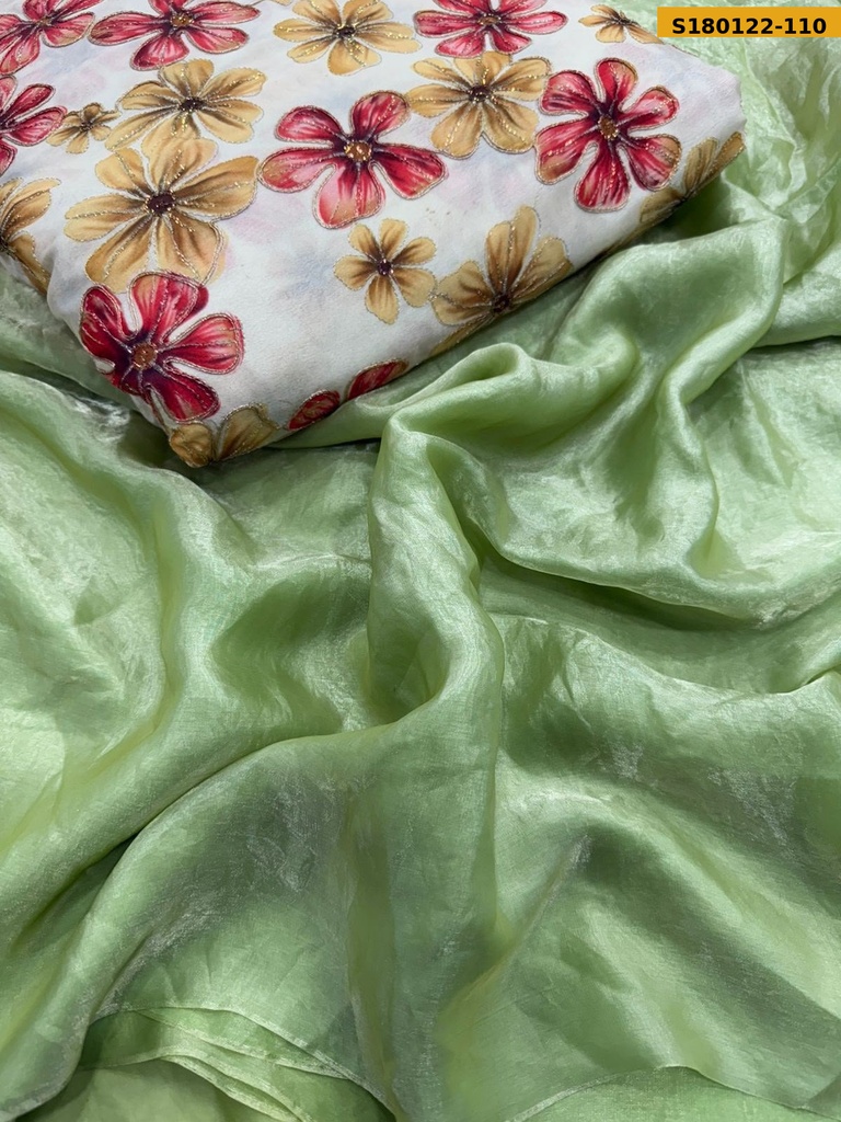 Fancy Space Satin Silk Sarees