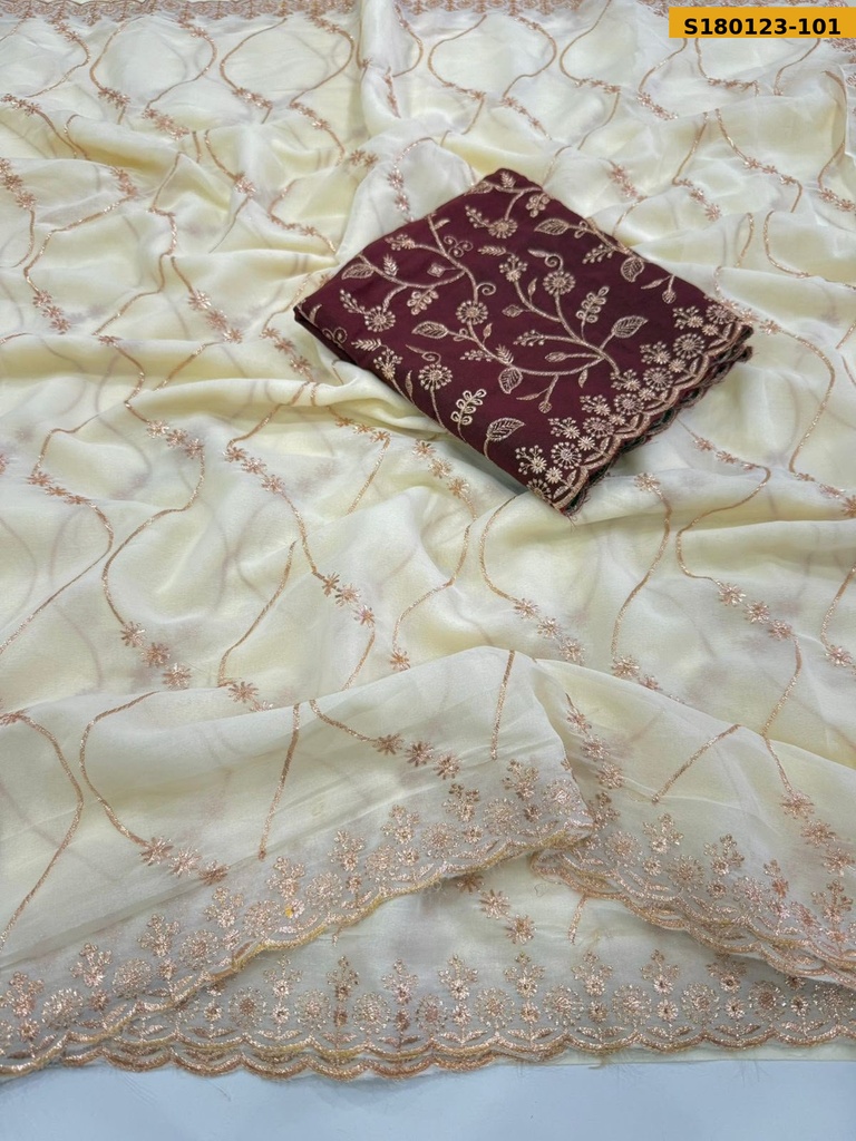 Fancy Star Georgette Saree