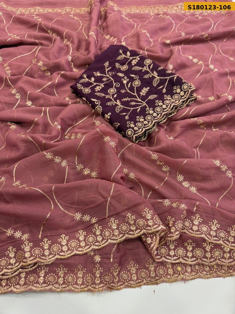 Fancy Star Georgette Saree