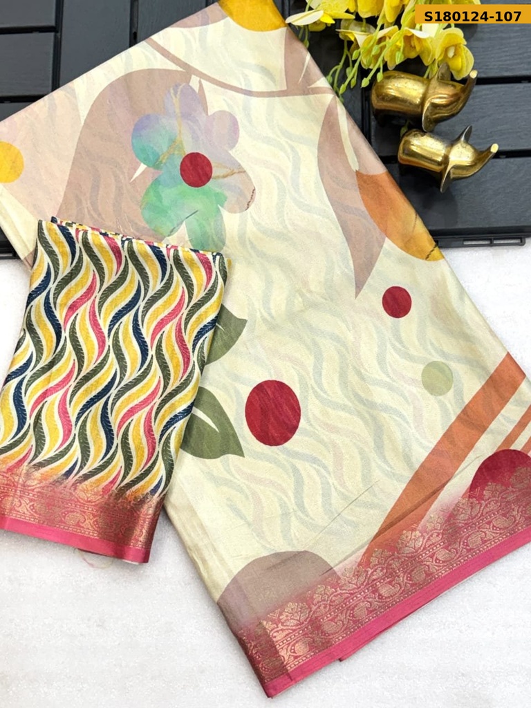 Fancy Tussar Silk Saree