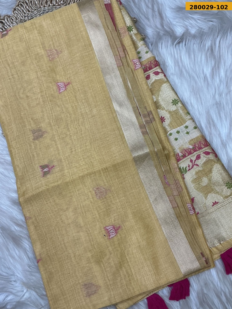 Fancy Milan Muga cotton saree
