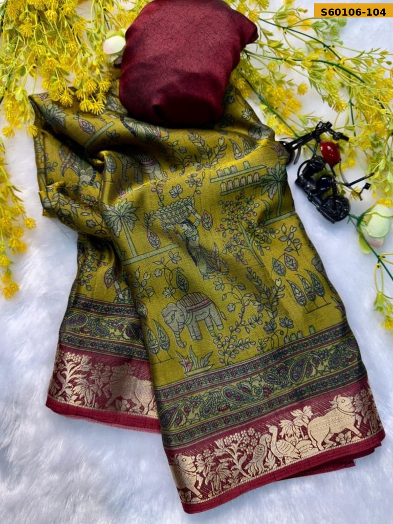 Fancy Dola silk saree