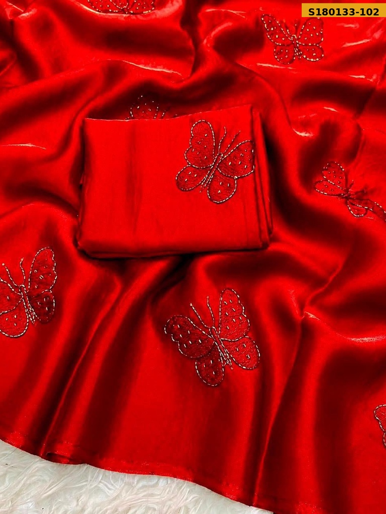 Fancy Space Satin Saree