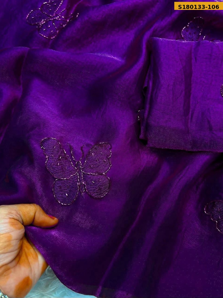 Fancy Space Satin Saree