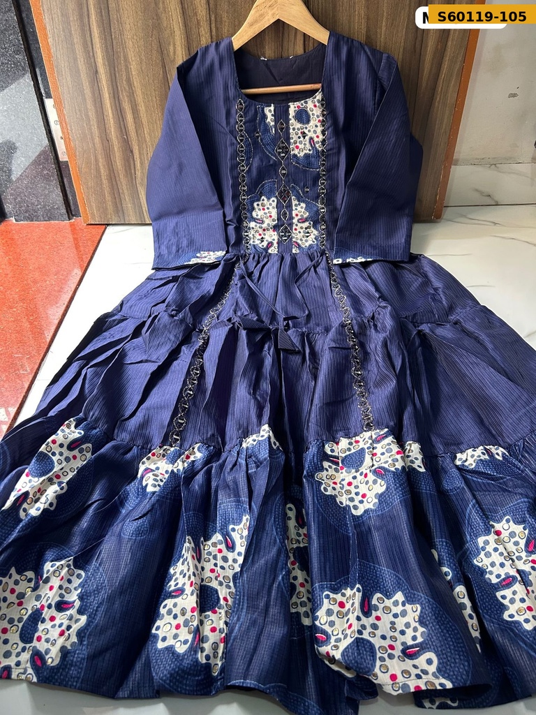 Fancy Barlin Silk Kurti