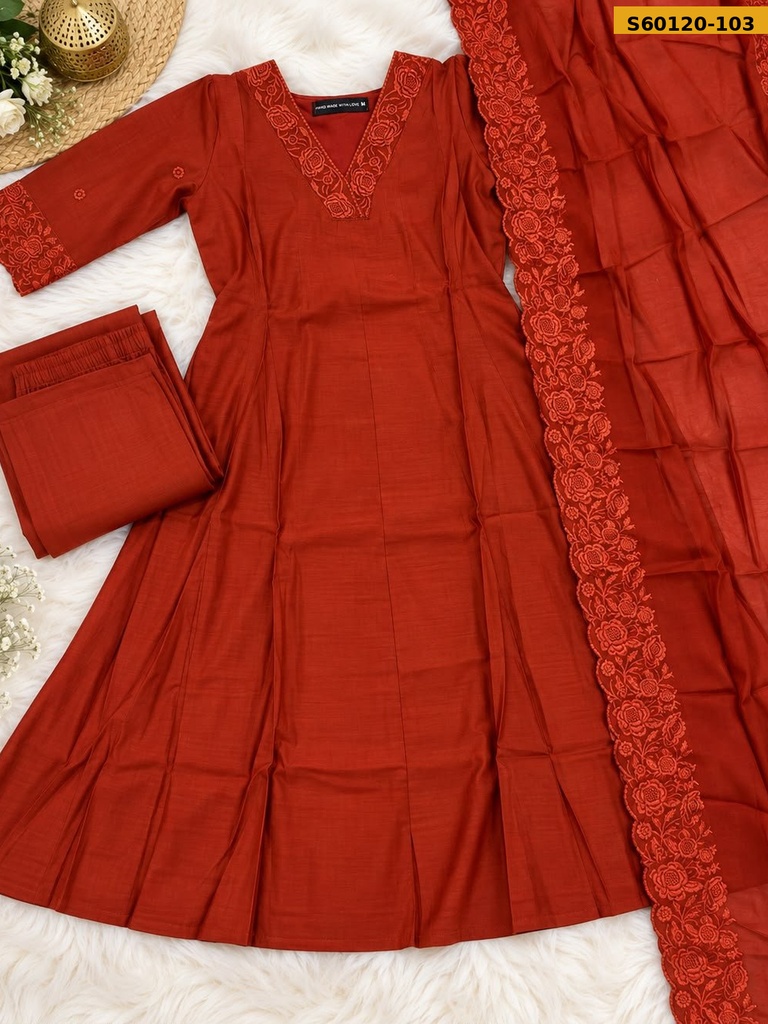 Fancy Mul Chanderi 3 Piece Set
