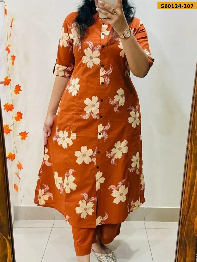 Fancy Blended rayon cotton Coord set