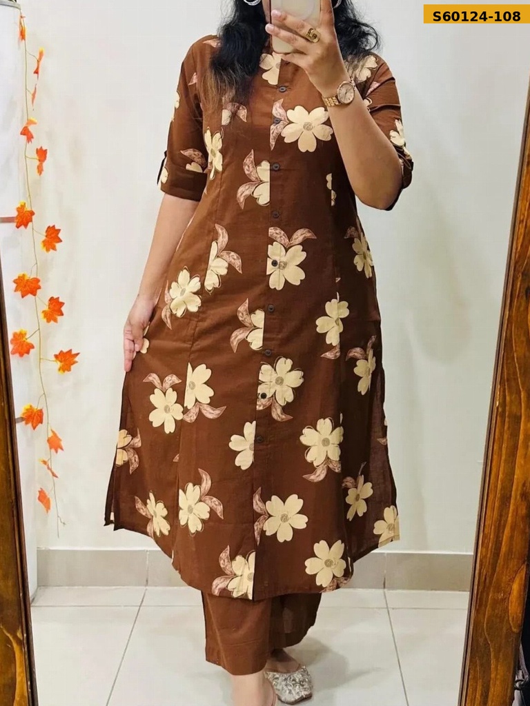 Fancy Blended rayon cotton Coord set