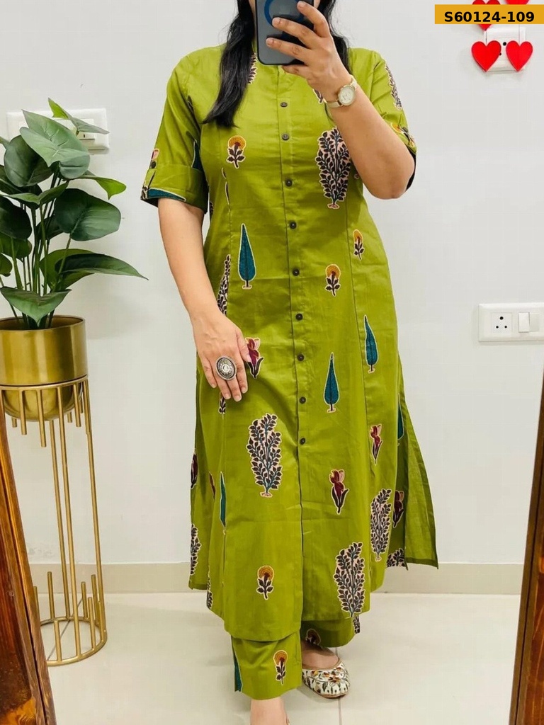 Fancy Blended rayon cotton Coord set