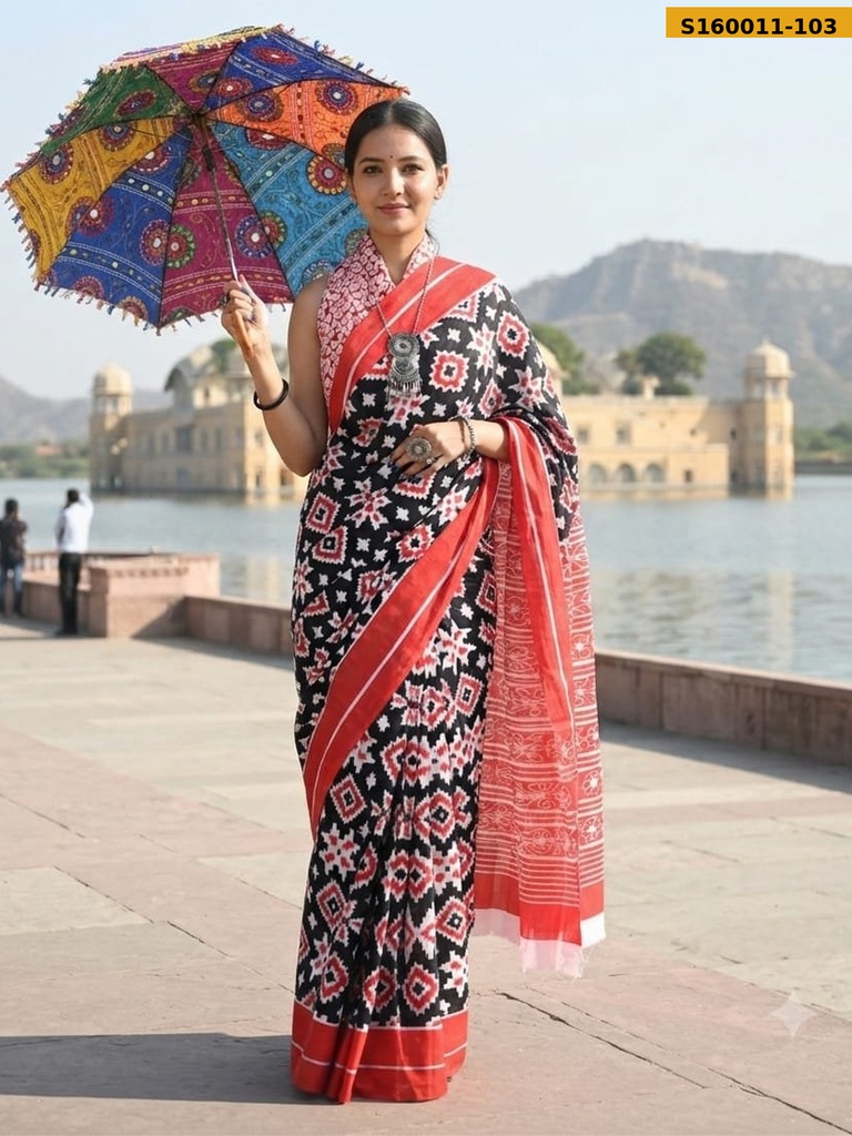 Fancy  Mulmul Cotton Sarees