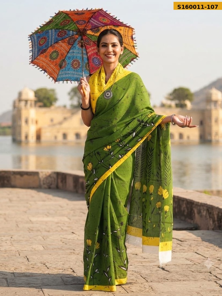 Fancy  Mulmul Cotton Sarees
