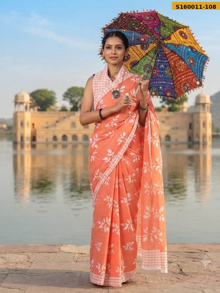 Fancy  Mulmul Cotton Sarees
