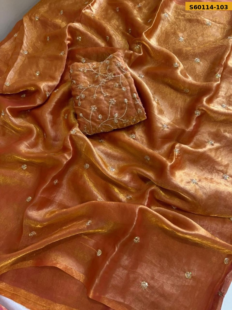 Fancy Space Satin Saree