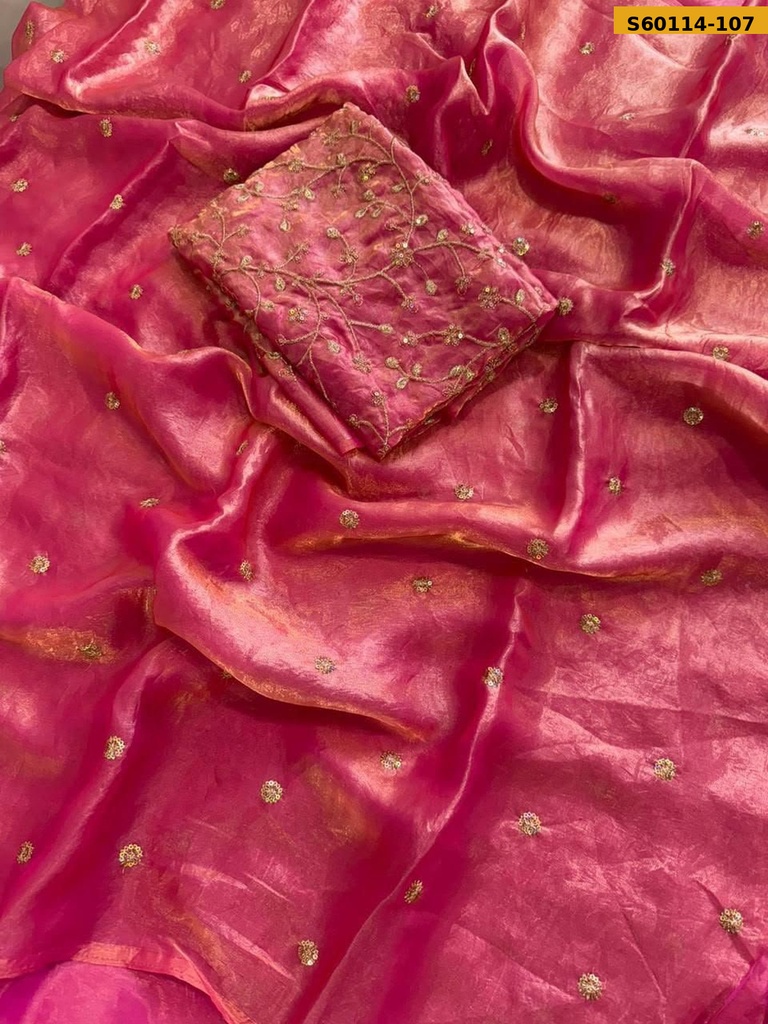 Fancy Space Satin Saree