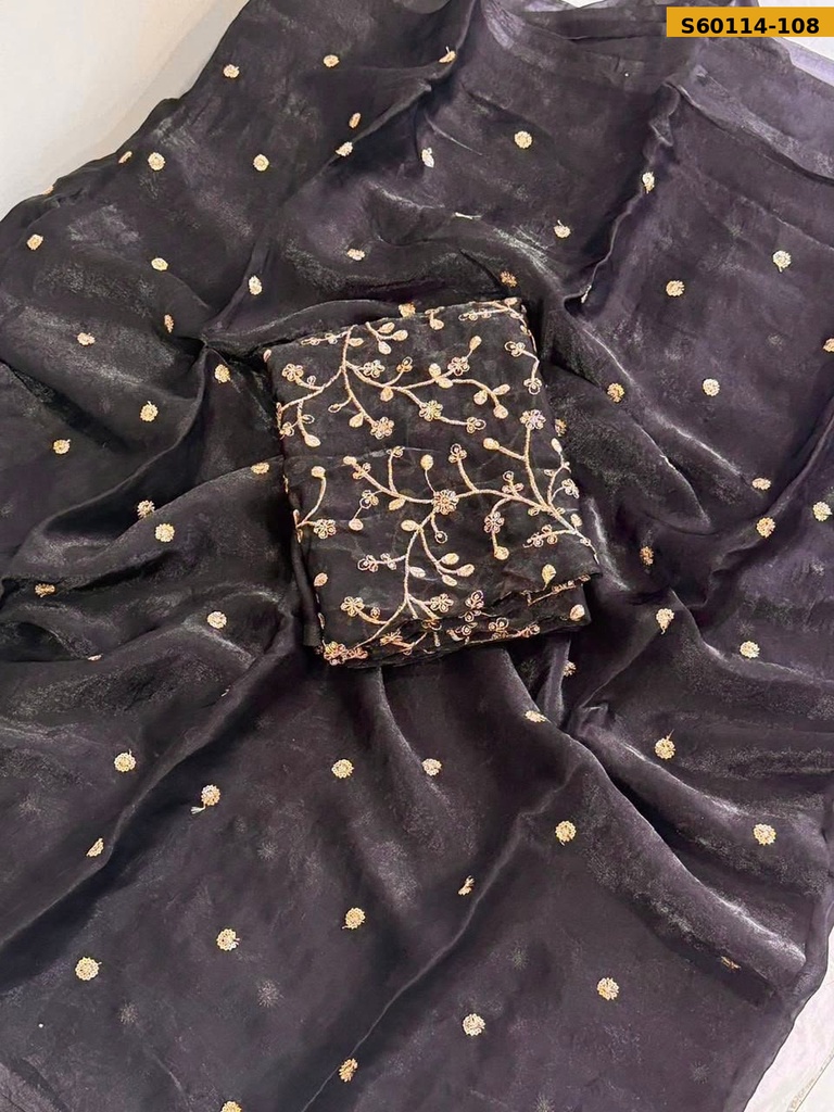Fancy Space Satin Saree