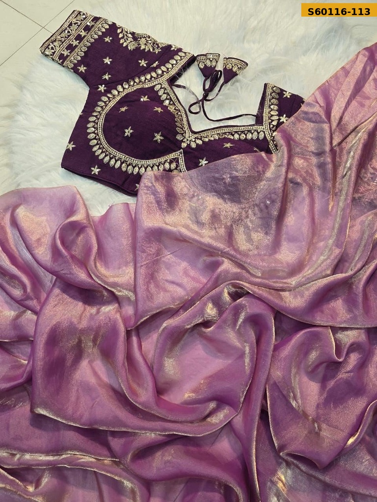 Fancy Space Satin Saree