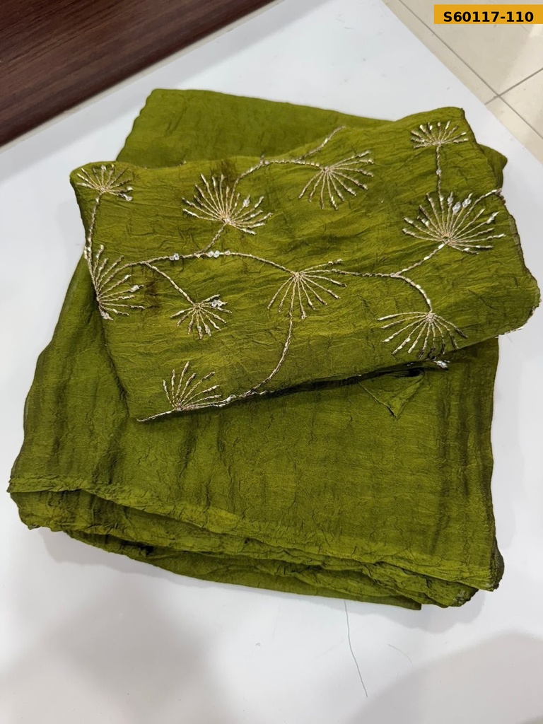 Fancy Rangoli Crush Saree