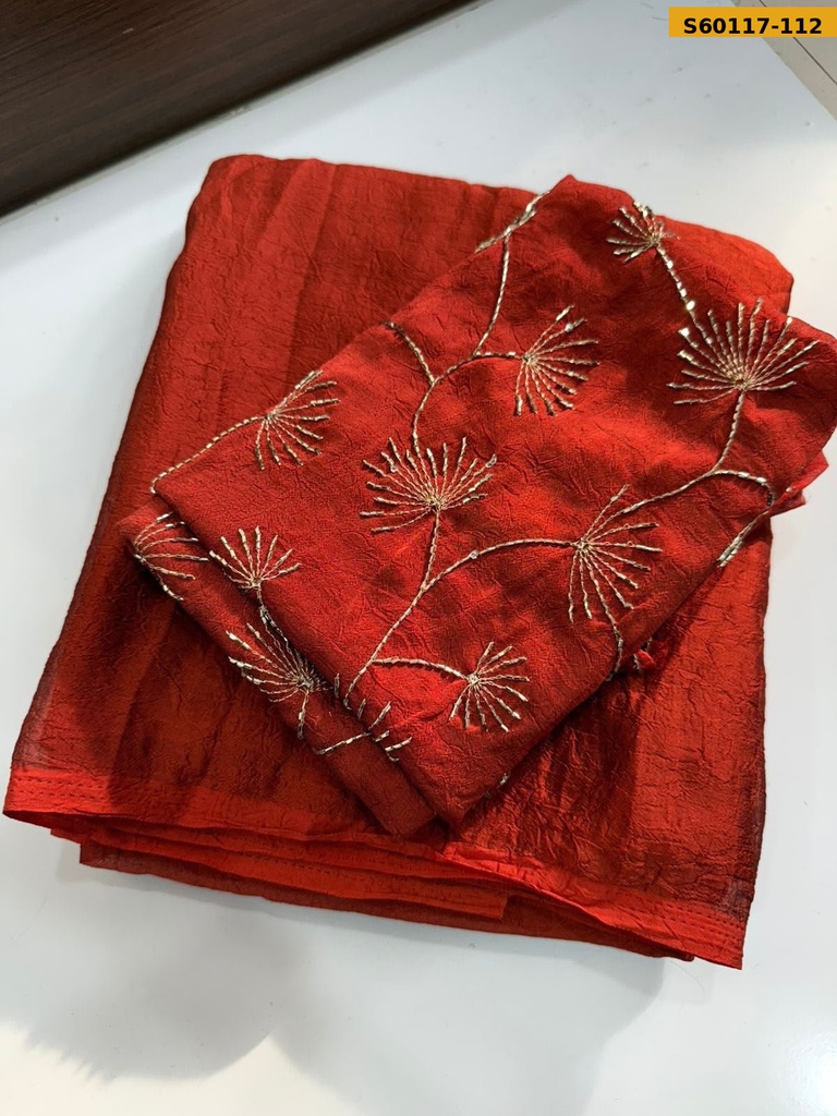 Fancy Rangoli Crush Saree