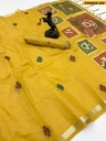 Fancy Muga Cotton Jamdhani Saree