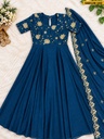 Fancy Rangoli Crush Kurti With Dupatta
