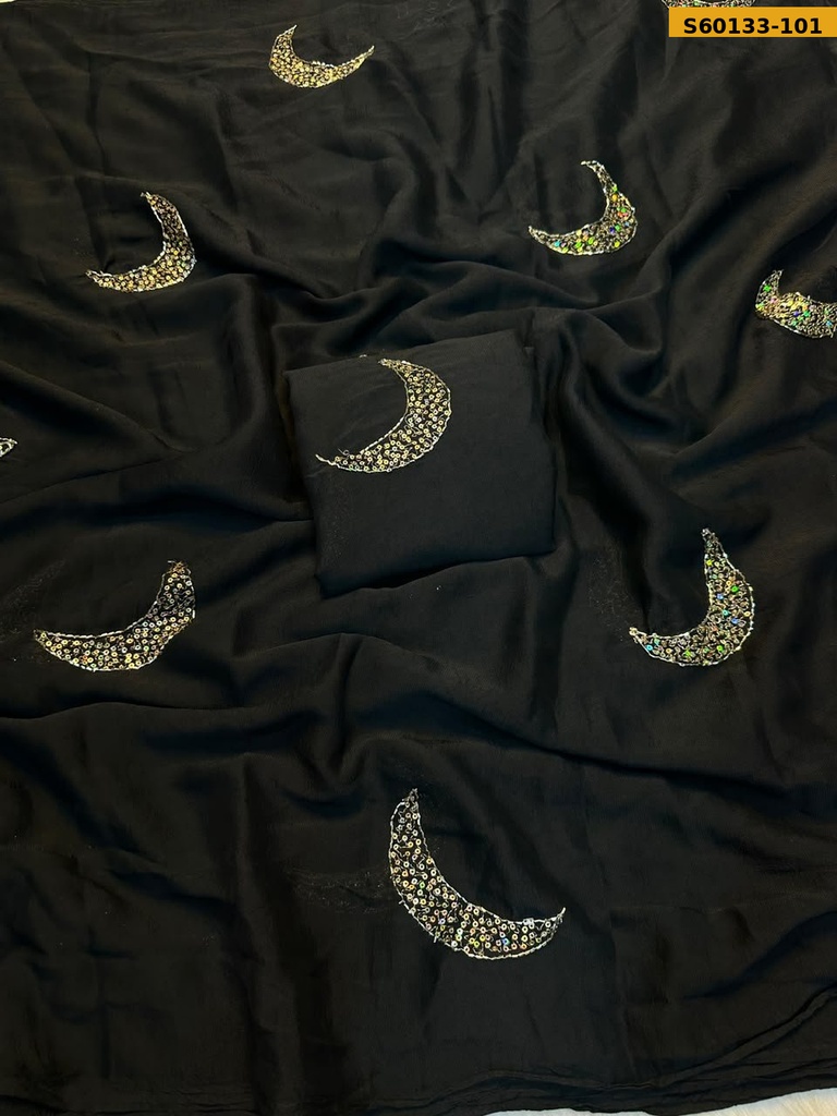 Fancy Rangoli Crush Handwork Sarees