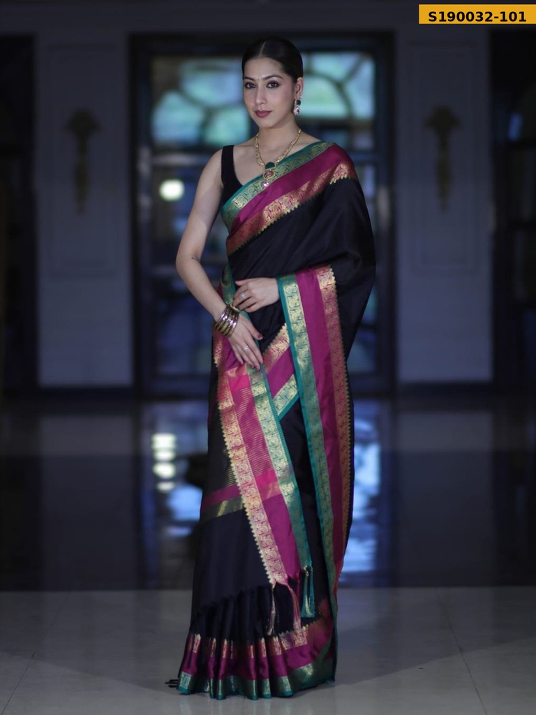 Banarasi Soft Raw mango katan silk saree