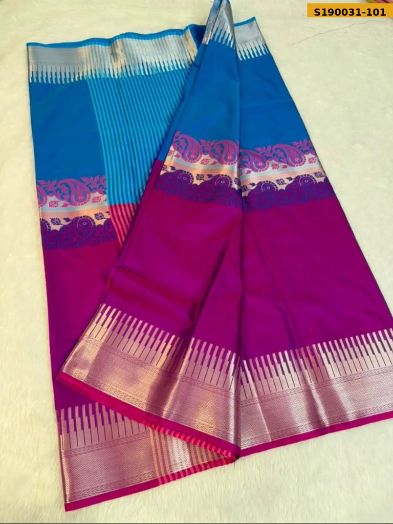 Fancy Banarasi Soft Katan Silk Saree