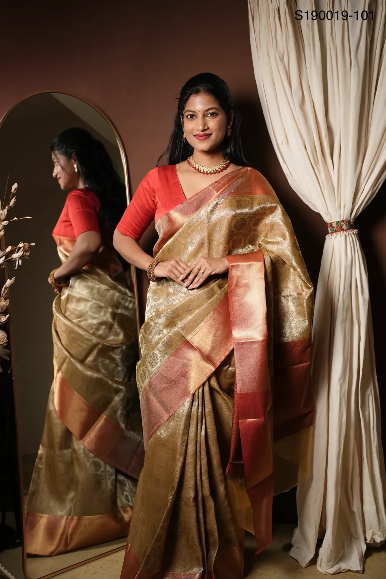 Fancy Banarasi Tissue Silk Saree