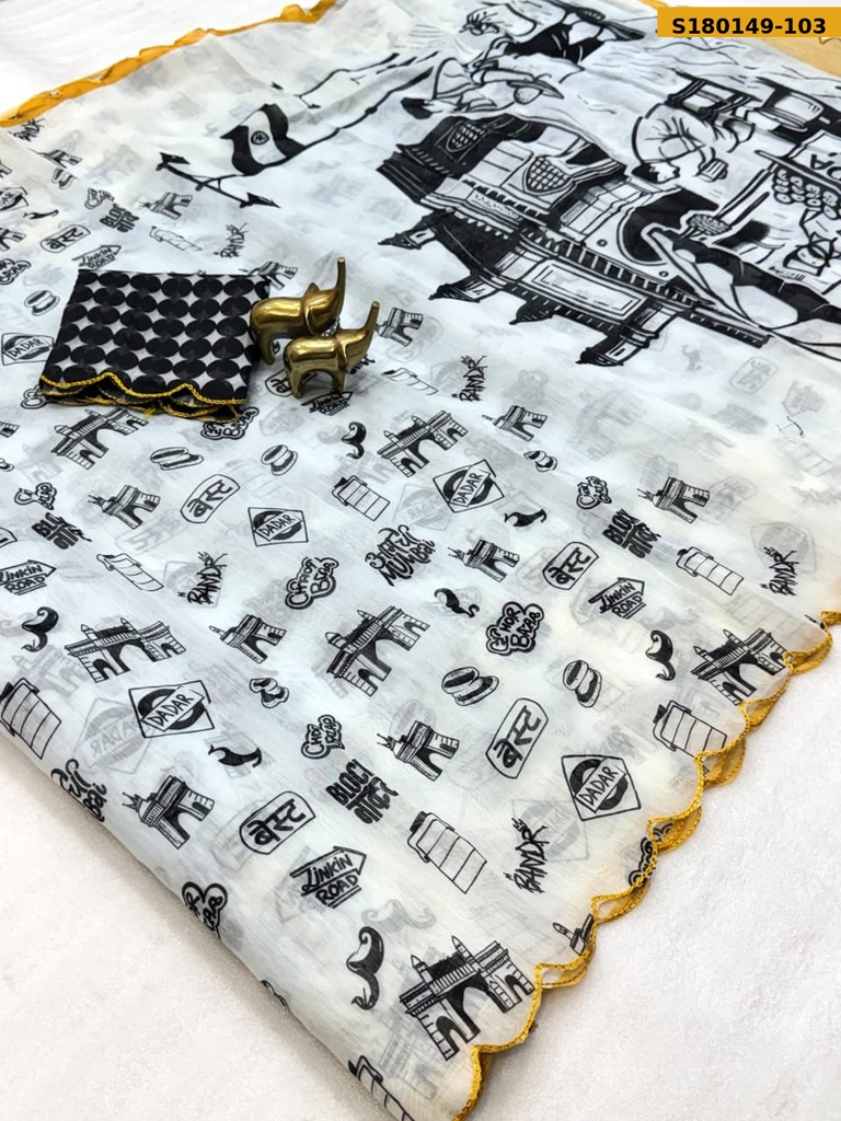 Fancy Soft Chanderi Cotton Saree