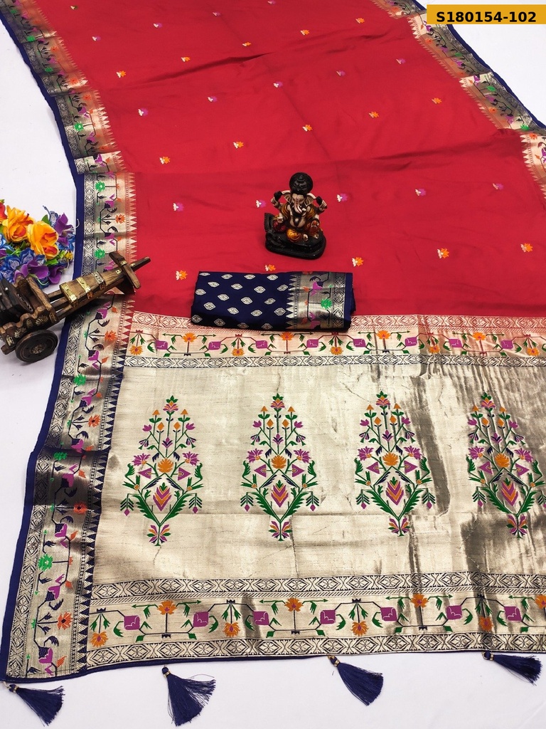 Fancy Paithani Soft Silk Saree