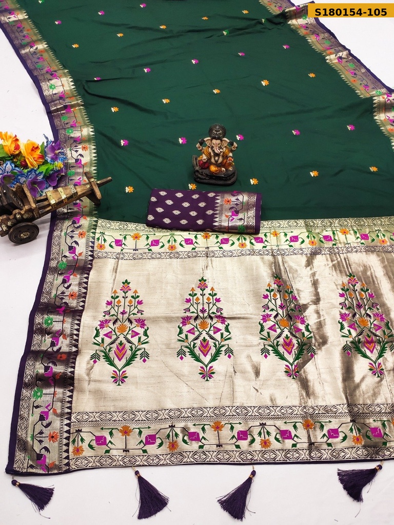 Fancy Paithani Soft Silk Saree