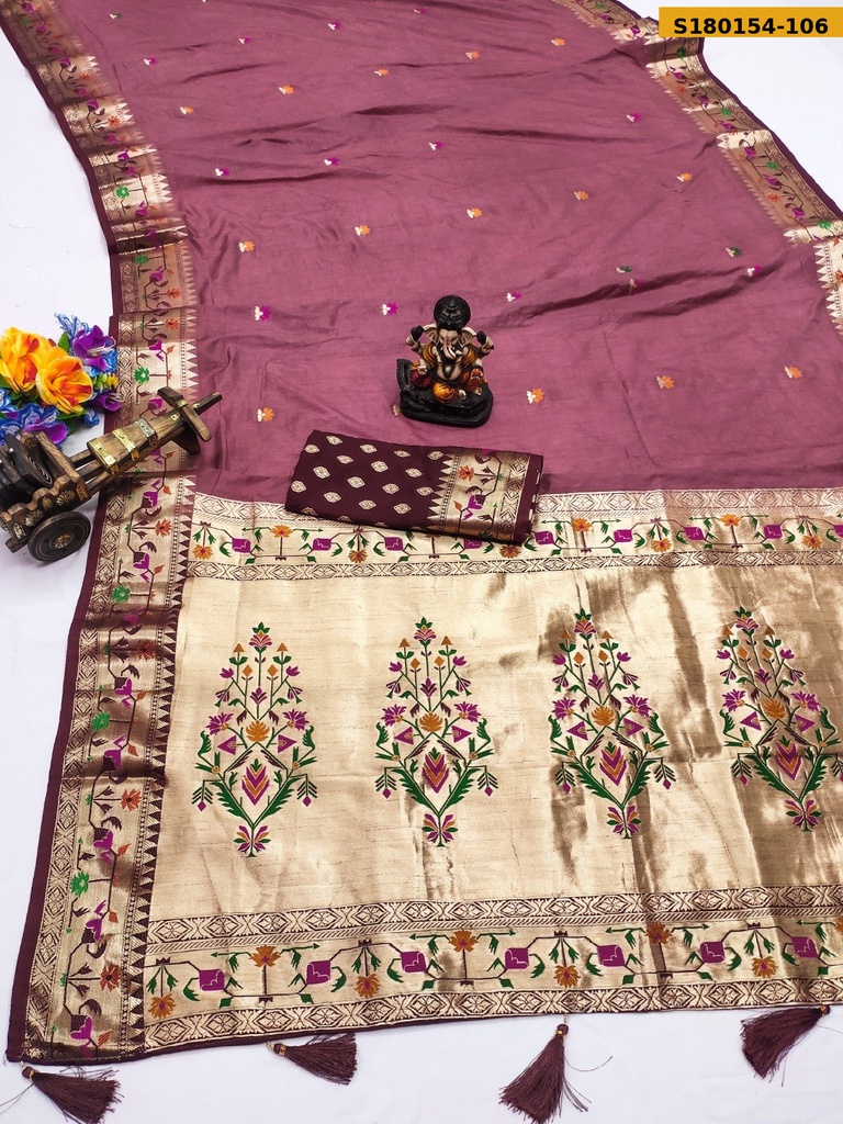 Fancy Paithani Soft Silk Saree