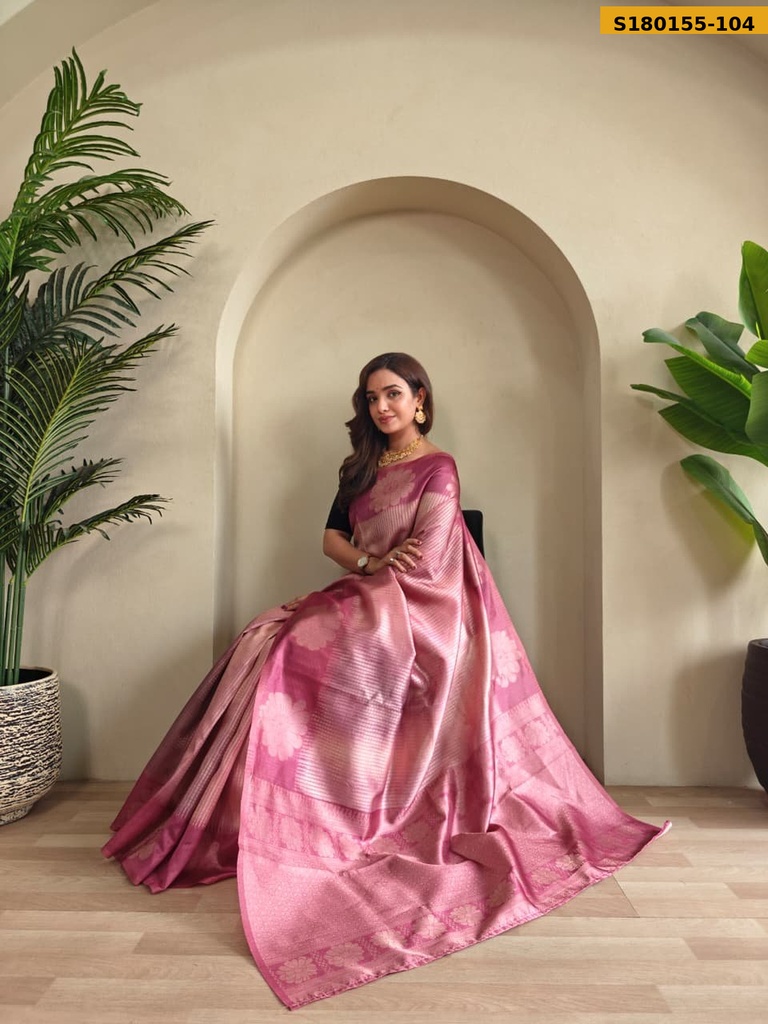 Fancy Printed Weaving Silk Saree