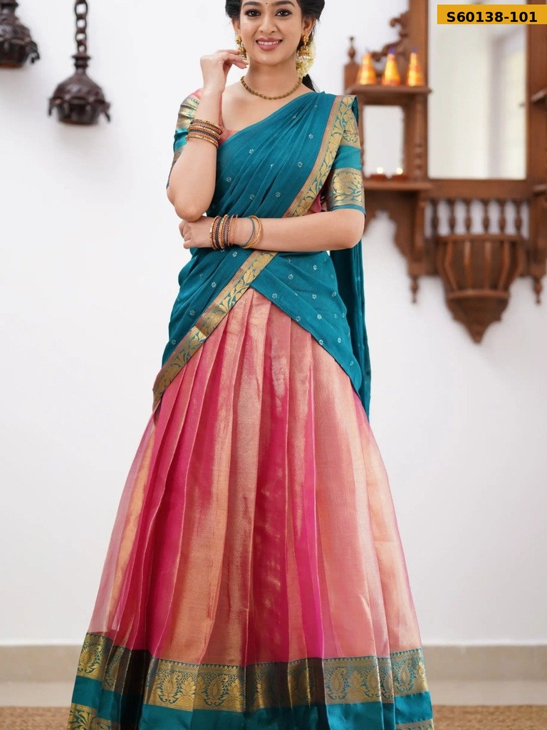 Fancy Kanjivaram Silk Lehenga