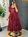 Fancy Blooming Vichitra Silk Maxi