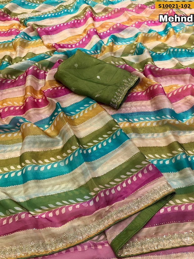 Fancy Space Silk Digital Printed Saree
