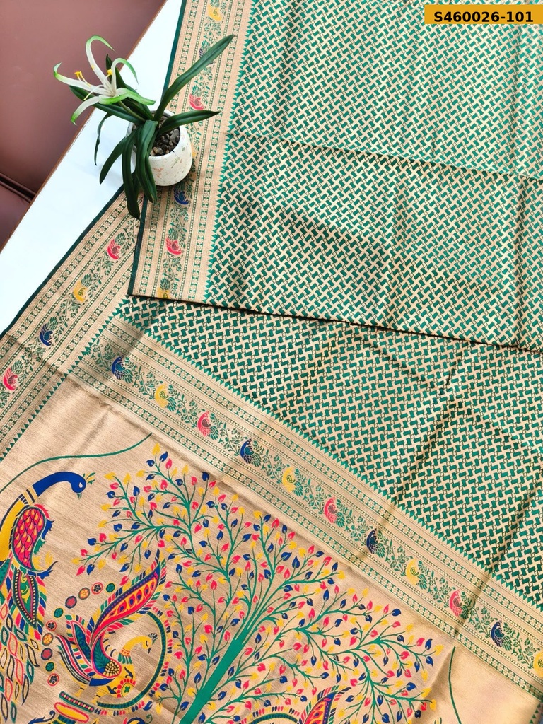 Fancy Soft Paithani Silk Saree