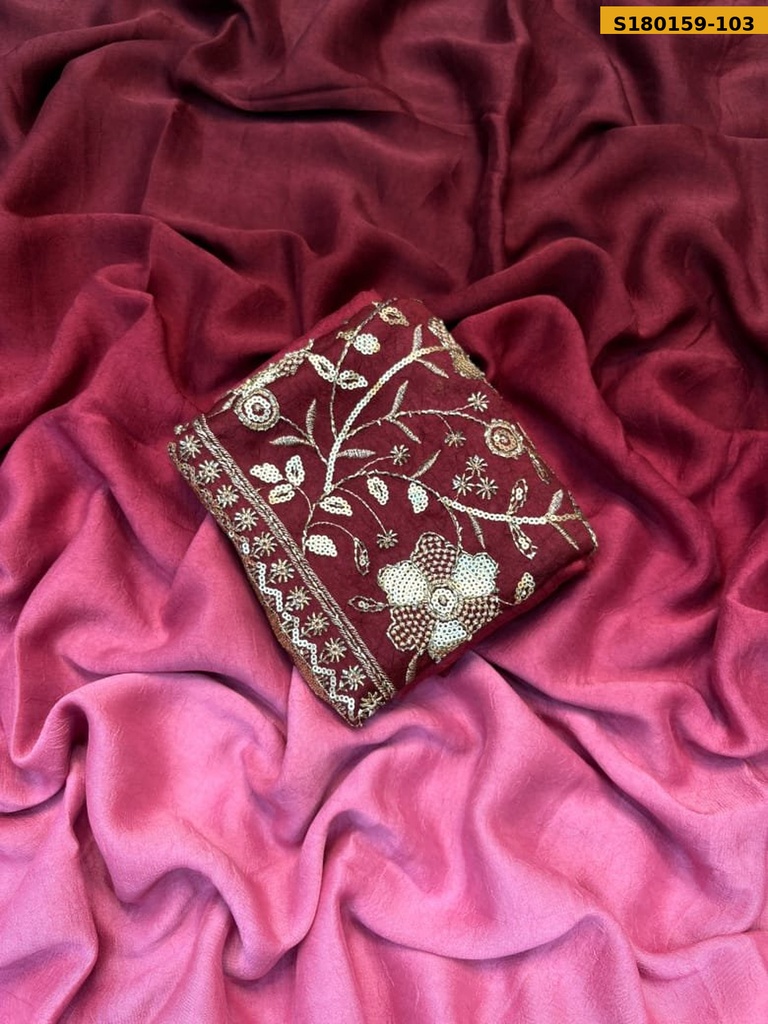 Fancy Rangoli Crush Shaded Saree