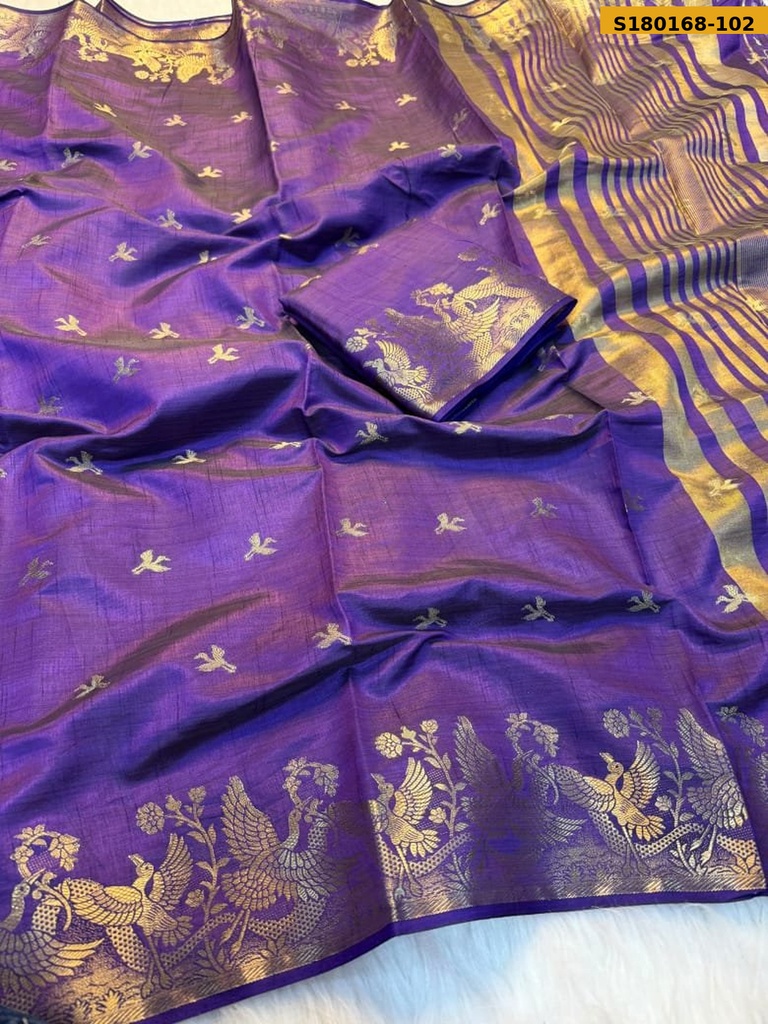 Fancy Soft Tusser Silk Saree
