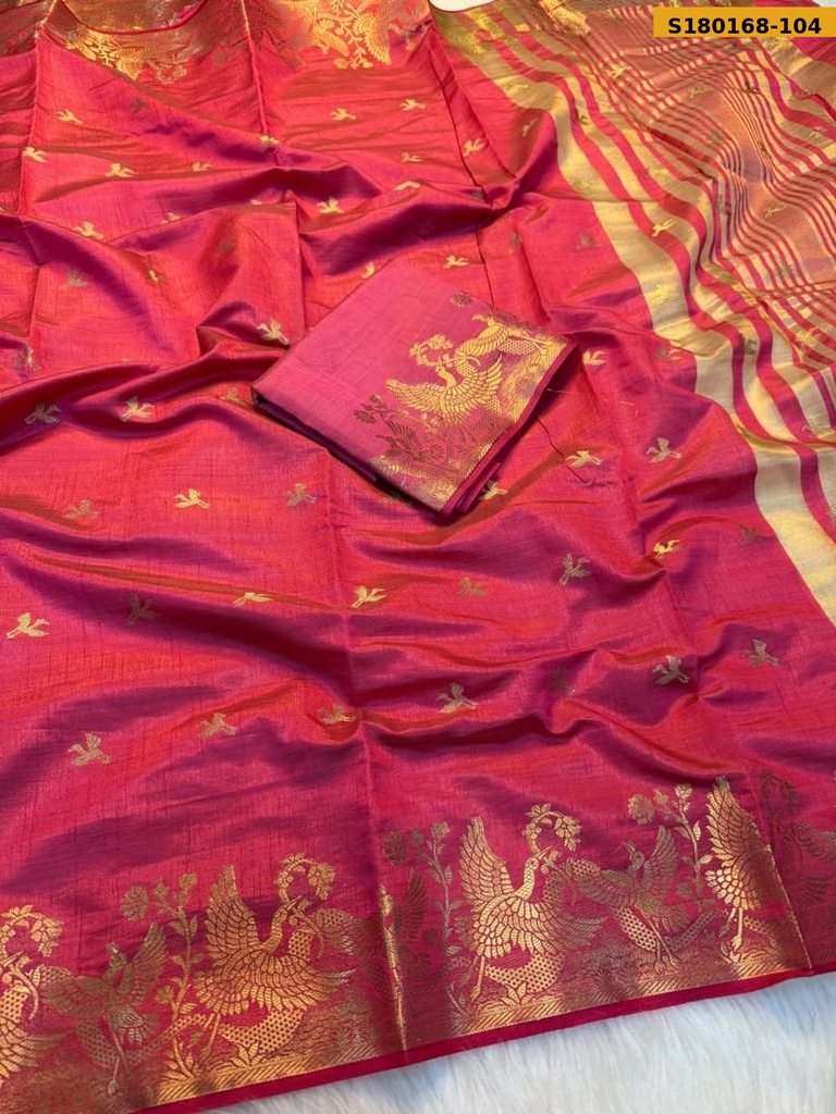 Fancy Soft Tusser Silk Saree
