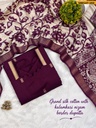 Fancy Cotton Mangalagiri Silk Top With Dupatta