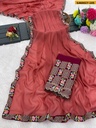 Fancy Star Georgette  Saree