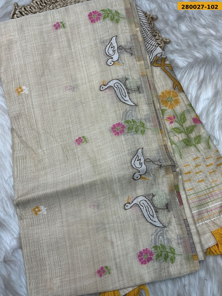 Fancy Mansi Muga cotton saree