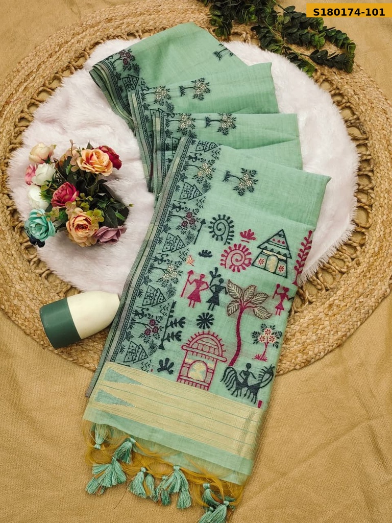 Fancy Soft Chanderi Cotton Saree