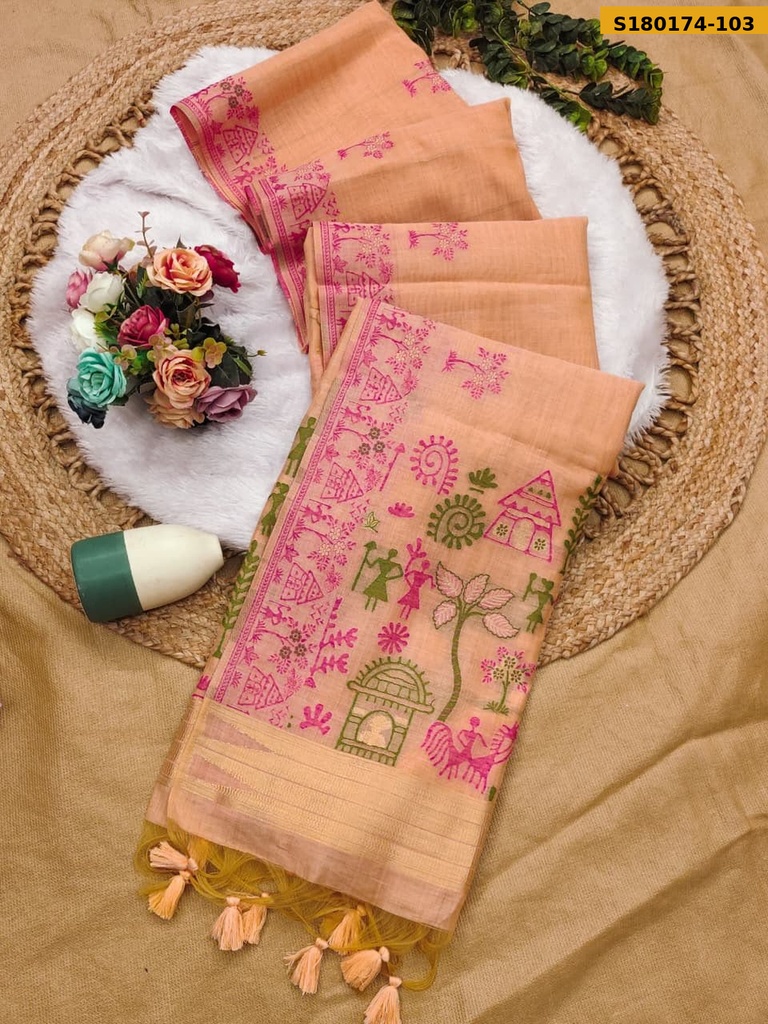 Fancy Soft Chanderi Cotton Saree